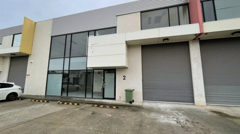 Front view warehouse for lease Garden Drive Tullamarine, Melbourne