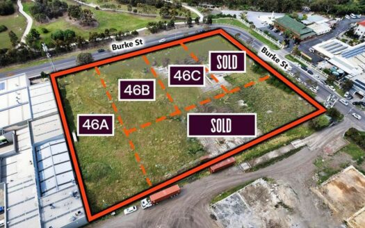 Arial view of commercial land for sale in Braybrook Melbourne