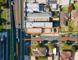 Arial view of medical property for sale in Moonee Ponds