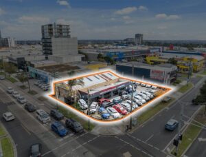 Commercial property for lease at 151–153 Rosamond Road, Maribyrnong with vehicle yard and showroom frontage