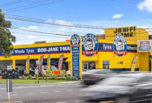 Commercial surrounds near Rosamond Road Maribyrnong featuring Bob Jane T-Marts