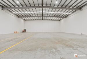 Commercial office and warehouse. 34 Lillee Crescent, Tullamarine VIC 3043. Interior view of warehouse