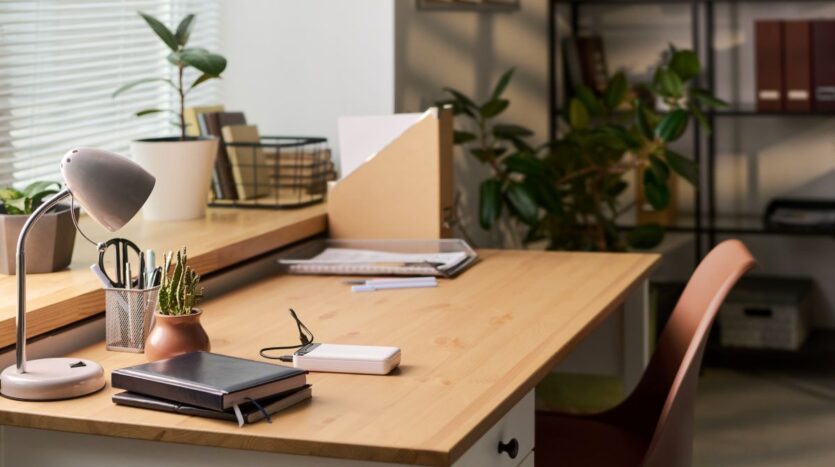 Image of a comfortable office set up