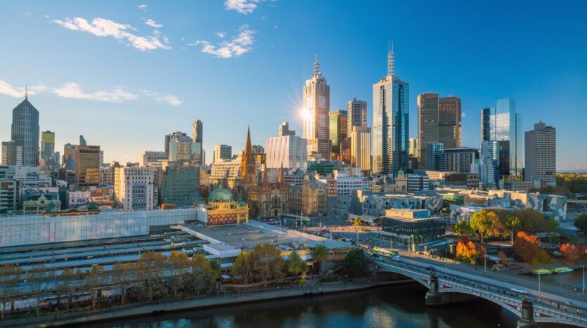 An image of commercial real estate buildings in Melbourne.